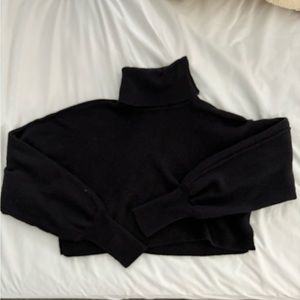 Cropped turtle neck